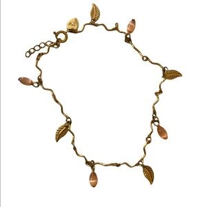 14K Yellow Gold Filled Charm Anklet 8 1/2